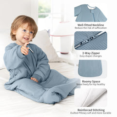 BubblePanda sleep sack zipper protector shielding baby's face