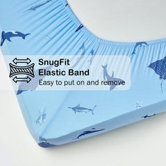 BubblePanda 360-degree elastic snug-fit keeps the sheet in place during movement.