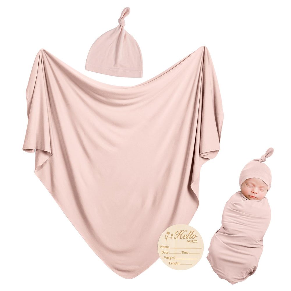 BubblePanda swaddle blanket 47x47 inches, soft and breathable for newborn comfort.