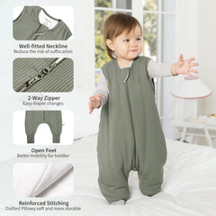 BubblePanda two-way zipper enables quick midnight diaper changes.