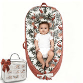 Bubbyhuts Baby Lounger with breathable cotton exterior for cool comfort.