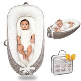 Bubbyhuts baby lounger with breathable organic cotton for daytime comfort