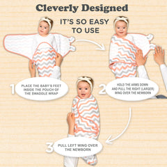 Bublo Baby Coral adjustable hook-and-loop closure for quick snug.