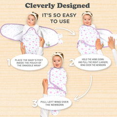 Bublo Baby swaddles snug wrap providing secure sleep cocoon.
