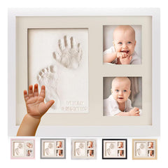Bubzi Co baby handprint frame close-up showing a precious keepsake