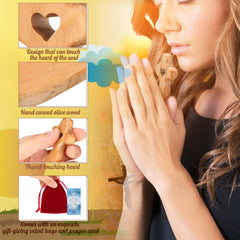 Bucherry prayer card set paired with soft cloth bag