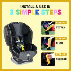 Bucklebee crash-tested buckle tool showing safety badge