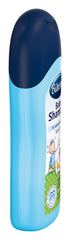 Bübchen bottle with chamomile flowers highlights natural ingredients for babies.