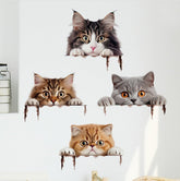 Buer Homie cat wall sticker 30x90cm adds playful decor to any room.