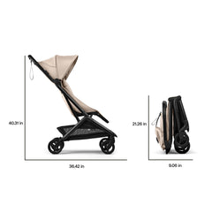 Bugaboo Butterfly 2 one-second fold shows effortless setup and stowaway convenience.