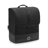 Bugaboo Butterfly transport bag in black with secure zippers protects against dirt and scratches during travel.