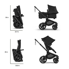 Bugaboo Fox 5 Renew one-hand adjustable handle and seat for easy use.