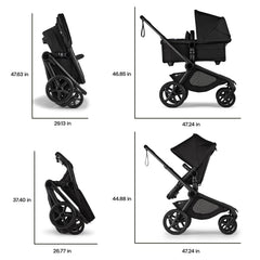 Bugaboo Kangaroo front-wheel suspension cushions bumps during strolls