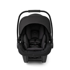 Five-point harness on the Bugaboo Turtle Air Shield with magnetic buckle holders.