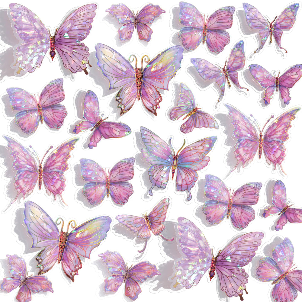 Buiory 3D butterflies wall decor pink set for vibrant kids’ room accents.