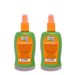 Bullfrog Mosquito Coast bottle back displays SPF 50 and DEET-free notes.