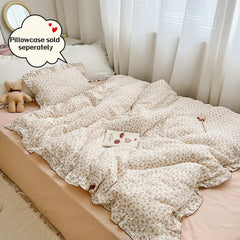 BuLuTu baby crib duvet cover 59x47 fits cribs and toddler beds.