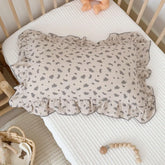 BuLuTu blue orchid dots pattern pillowcase for soft kids' sleep and breathable comfort