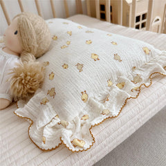 BuLuTu pillowcase with enveloped closure keeps inserts secure.