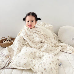 BuLuTu muslin blanket 47x51 inches for ample space and multi-use comfort.