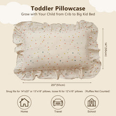 BuLuTu muslin cotton pillowcase offers breathable, machine-washable comfort for all seasons.