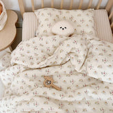 BuLuTu muslin nursery blanket offers soft-touch comfort for cozy nights.