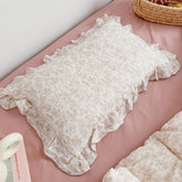BuLuTu muslin pillowcase with rabbit forest pattern for 20x26 beds, soft and breathable