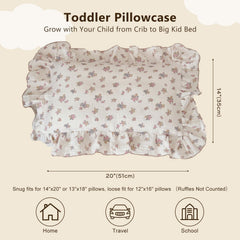 BuLuTu muslin pillowcase, soft and breathable, gentle on delicate skin.