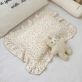BuLuTu pink floral muslin toddler pillowcase showing gentle pattern for bedtime