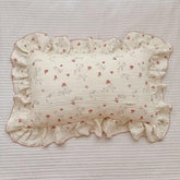 BuLuTu rabbit floral toddler pillowcase pattern for gentle, kid-friendly bedtime decor.