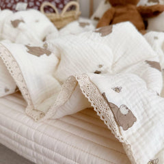 BuLuTu soft muslin cotton fabric feels gentle on skin.