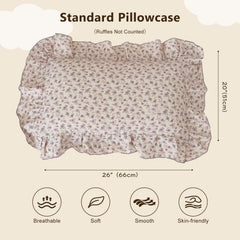 BuLuTu soft muslin cotton toddler pillow case offers gentle touch for delicate skin