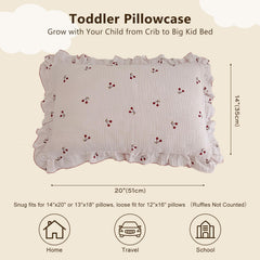 BuLuTu toddler pillowcase enhances nursery decor while gentle on skin.