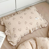 BuLuTu two-layer muslin cotton fabric close-up, soft and breathable for gentle skin.