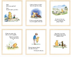 Bumbleboo Winnie the Pooh prints collection in 8x10 unframed format for nursery decor.