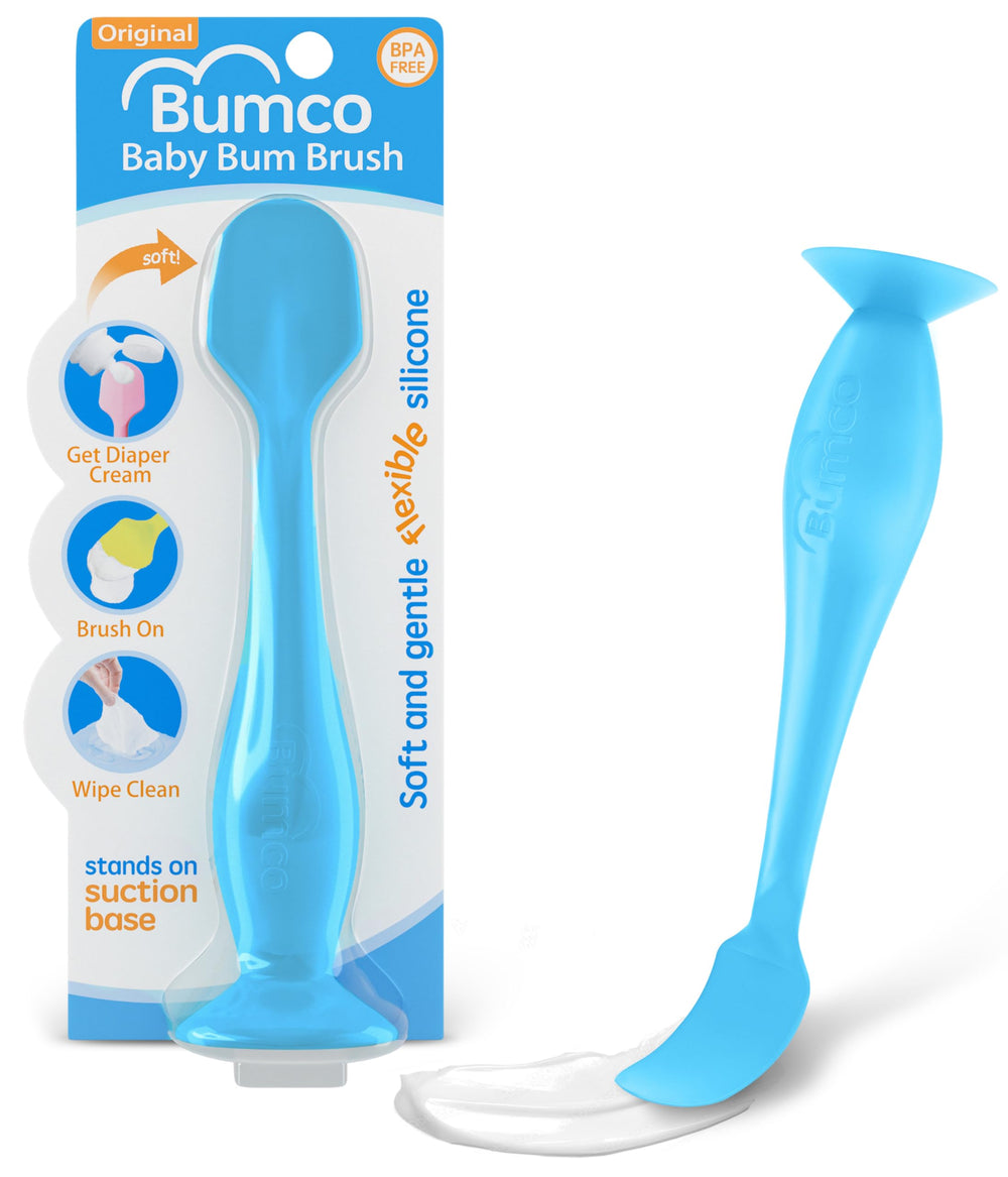 Bumco Bum Brush with suction base for clean diaper cream application