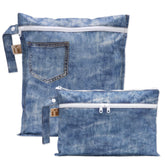 Bumkins Roamio waterproof wet bag with roomy compartment for separating wet items during travel or beach days