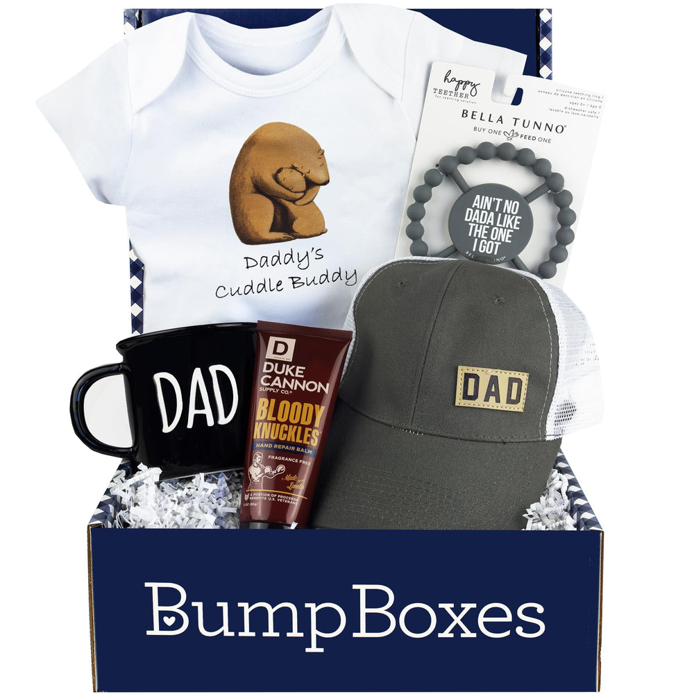 Bump Boxes black ceramic dad mug for energizing mornings and late-night feeds