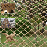 Bunifa Safety Hemp Rope Net for kids climbing in a bright play area.