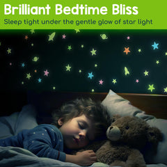BUNMO Glow Stars glow detail highlights ceiling design for cozy rooms.