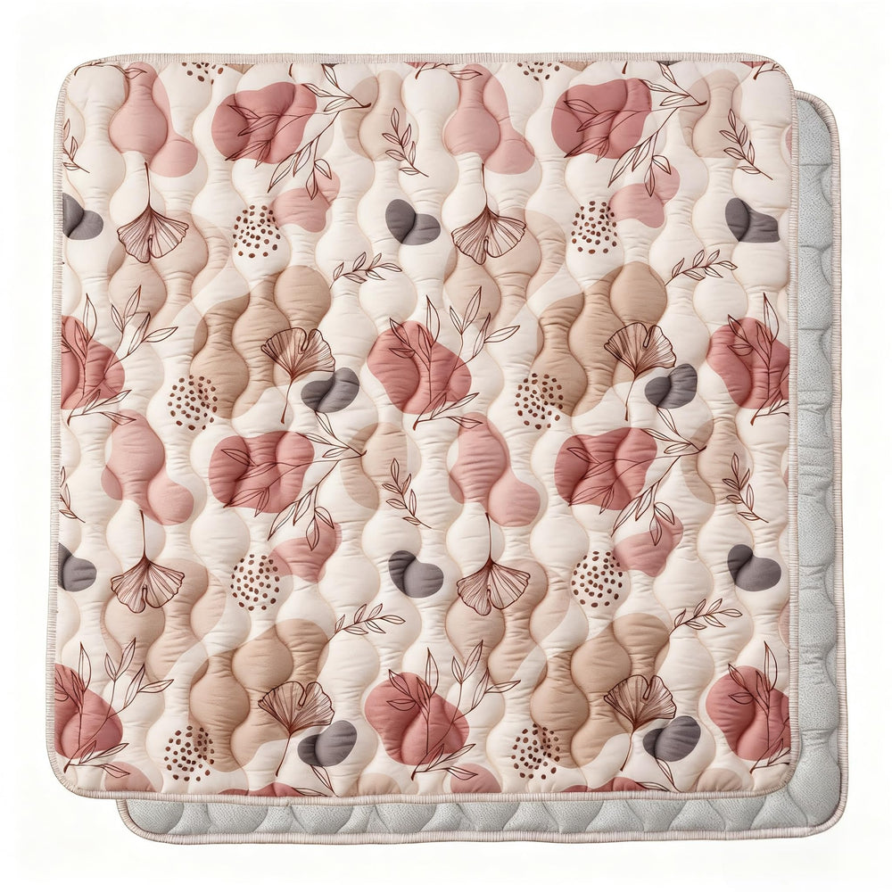Bunnikins & Clover soft play mat folded for compact storage and travel
