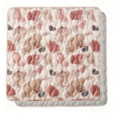 Bunnikins & Clover soft play mat folded for compact storage and travel