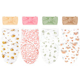 Bunnycool preemie swaddle bee pattern offers snug wrap for calm moments