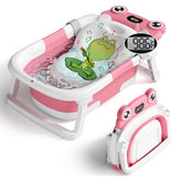 Bunwag Baby Bathtub folded compact for easy storage and travel.