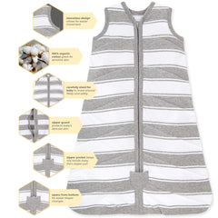 Beekeeper blanket features bottom zipper for quick nighttime diaper changes.