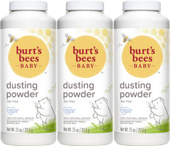 Burt's Bees Baby Powder canister with talc-free formula for gentle baby skin care.
