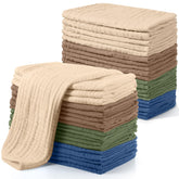Buryeah muslin burp cloths 20-pcs set: soft cotton for gentle baby care