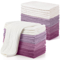 Buryeah Muslin Burp Cloths pack 20: soft cotton for quick cleanups.