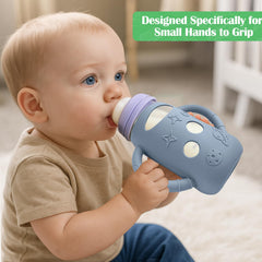 BUSOHA thermal-insulation sleeve helps keep milk warm longer.