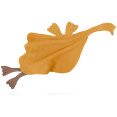 But Not Goose Lovey close-up showing soft muslin fabric for gentle baby touch.